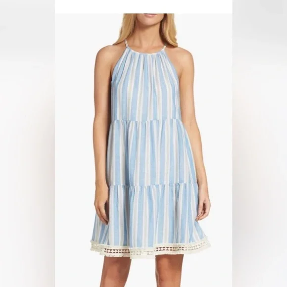 Maggy London | Dresses | Maggy London Blue Striped Halter Dress W Pockets Size 2 10 Cotton | Poshmark Maggy London | Dresses | Maggy London Blue Striped Halter Dress W Pockets Size 2 10 Cotton | Poshmark